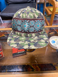 Camo Hat with Antique Sari Trim