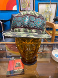Camo Hat with Antique Sari Trim