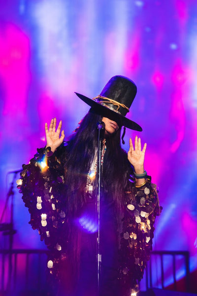 Gold Disco Ball Sequin Kimono | Rave Kimono | Burning Man⎪Bell Sleeve⎪Music Festival / Burlesque