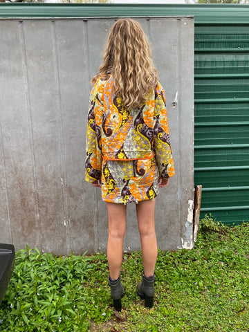 Quilt Jacket and Mini Skirt Co-ord Set