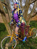 Iridescent Fire Sequin Kimono | Size Inclusive Kimono | Rave Kimono | Burning Man ⎪ Long Sleeve ⎪ Music Festival