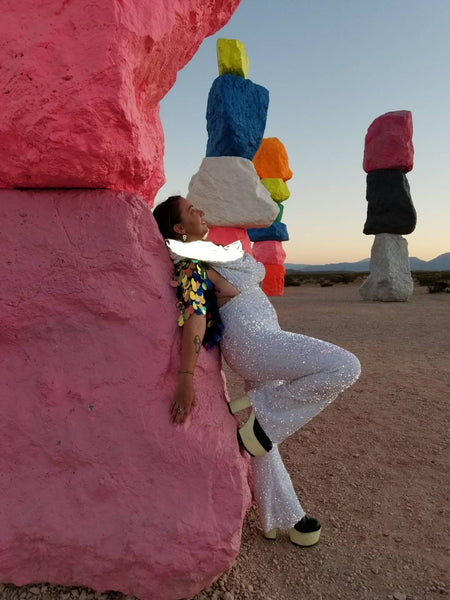 Cropped Mermaid Sequin Bolero Shrug  / Burning Man /  Rave Jacket / Plus Size