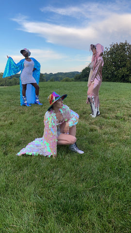 Ice Blue Bell Sleeve Kimono