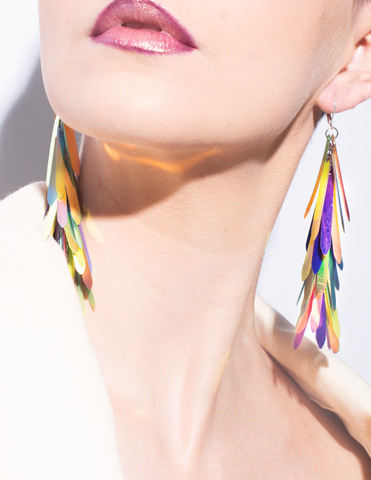 Tinsel Sequin Earrings