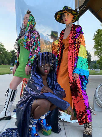 Hooded Cropped Bell Sleeve Kimono