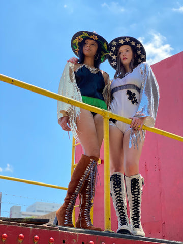 Sequin Fringe Crop Shrug Jacket