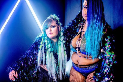 Cropped Bell Sleeve Sequin Kimono