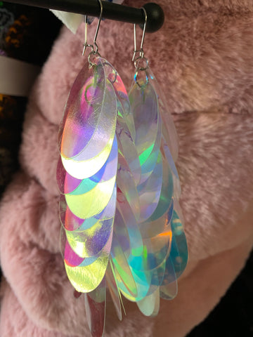 Angel Fairy Iridescent Sequin Earring